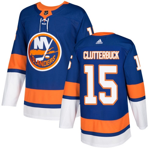 Adidas NEW York Islanders #15 Cal Clutterbuck Royal Blue Home Authentic Stitched Youth NHL Jersey->youth nhl jersey->Youth Jersey